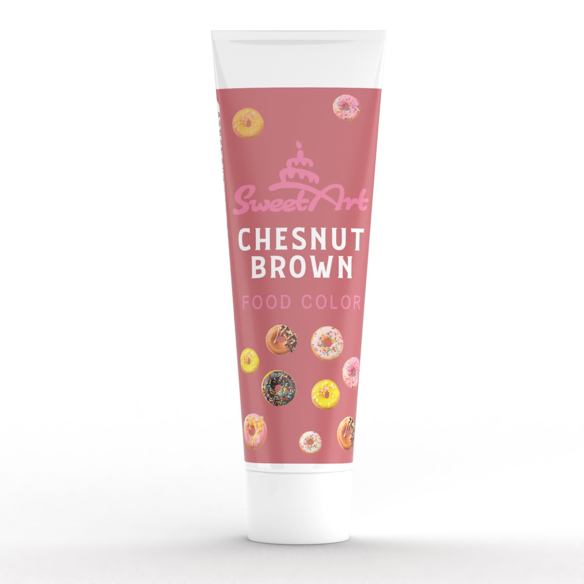 Obrázek k výrobku 24245 - SweetArt gelová farba v tube Chestnust Brown (30g)