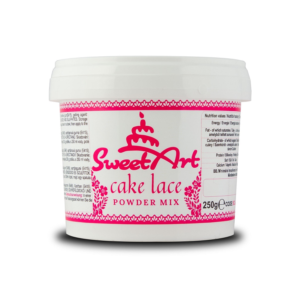 Obrázek k výrobku 24107 - SweetArt hmota na jedlú čipku Cake Lace Powder (250 g)