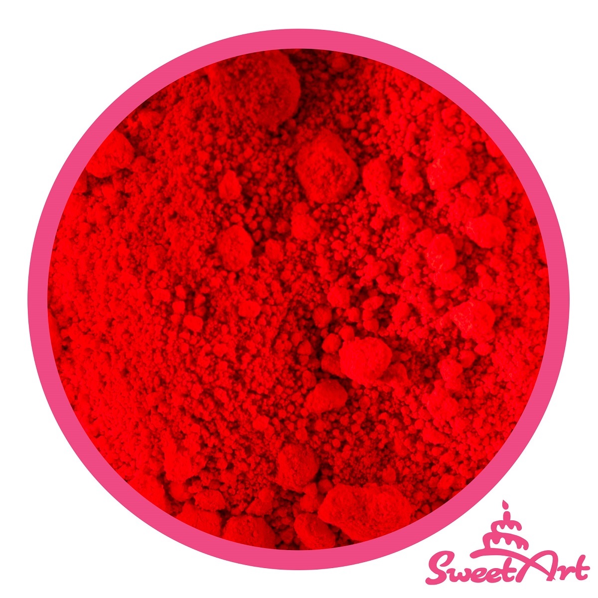 Obrázek k výrobku 24110 - SweetArt jedlá prachová farba Burning Red žiarivá červená (3 g)