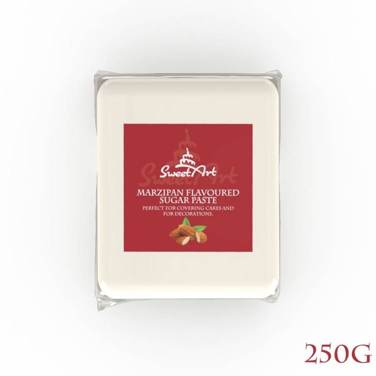 Obrázek k výrobku 24485 - SweetArt poťahovacia a modelovacia hmota s príchuťou marcipanu White (250g)