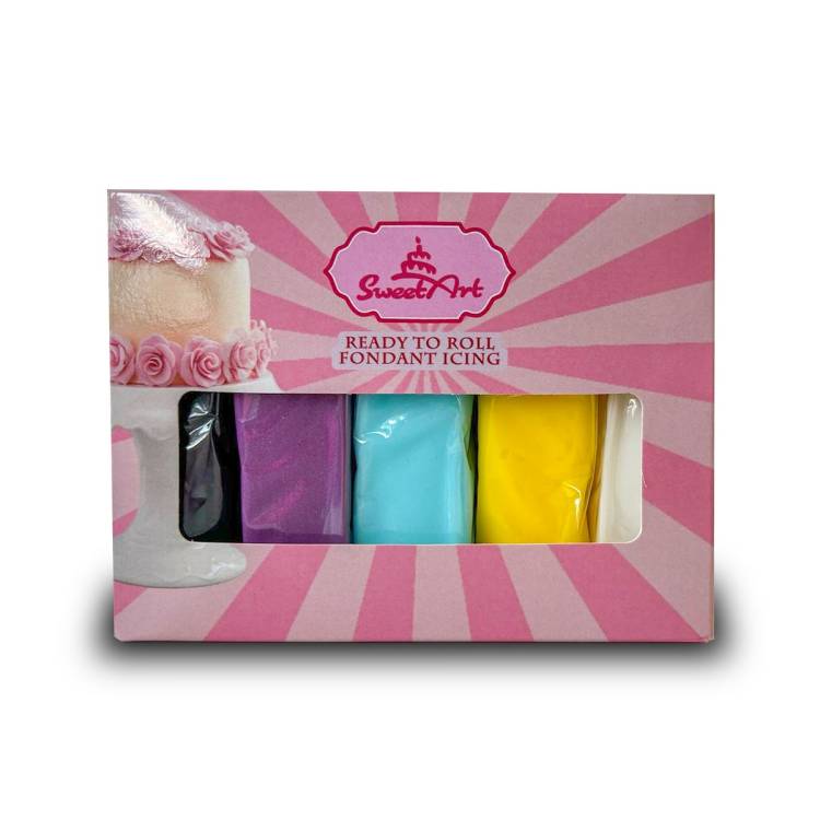 Obrázek k výrobku 25434 - SweetArt poťahovacie a modelovacie hmoty vanilkovej Night Wednesday mix (5x100 g)