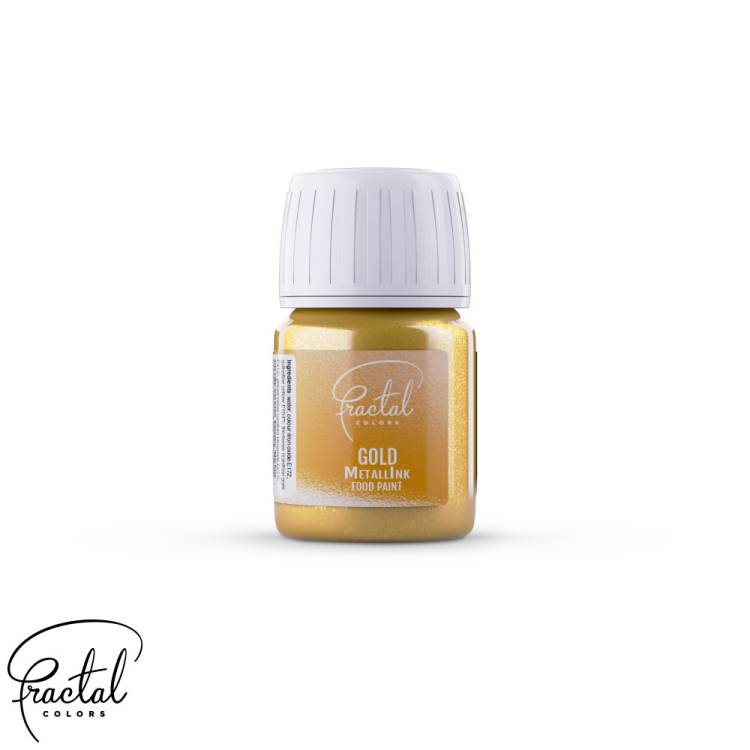 Obrázek k výrobku 25823 - Tekutá metalická farba Fractal - Gold (30 ml)