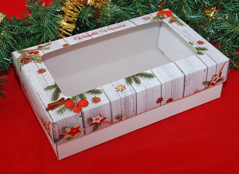 Obrázek k výrobku 20432 - Vianočná krabica na cukrovinky tradičná (25 x 15 x 7 cm)