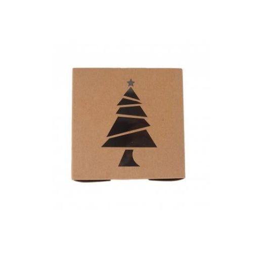 Obrázek k výrobku 26154 - Vianočná krabička- \"stromček\" 10x10x6, 3cm