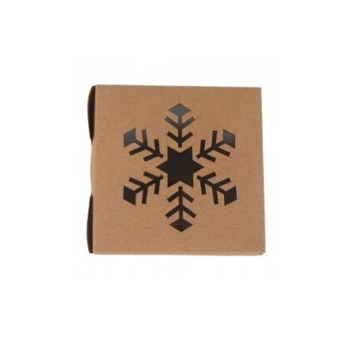 Obrázek k výrobku 26144 - Vianočná krabička - \"vločka\" 10x10x6, 3cm (1ks)