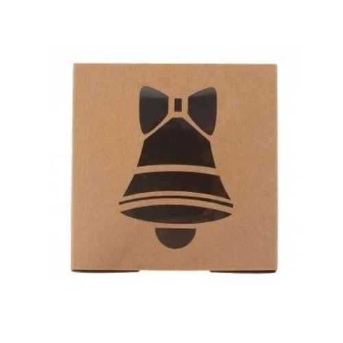Obrázek k výrobku 26145 - Vianočná krabička- \"zvonček\" 10x10x6, 3cm(1ks)