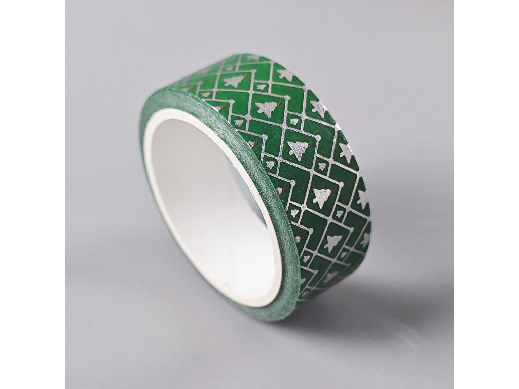 Obrázek k výrobku 27318 - Vianočná papierová lepiaca páska -4 (5 m x 1,5 cm)