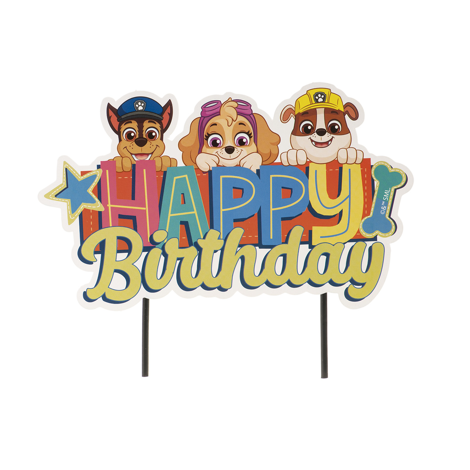 Obrázek k výrobku 25789 - Zápich Paw Patrol 17,5x15cm (1ks)