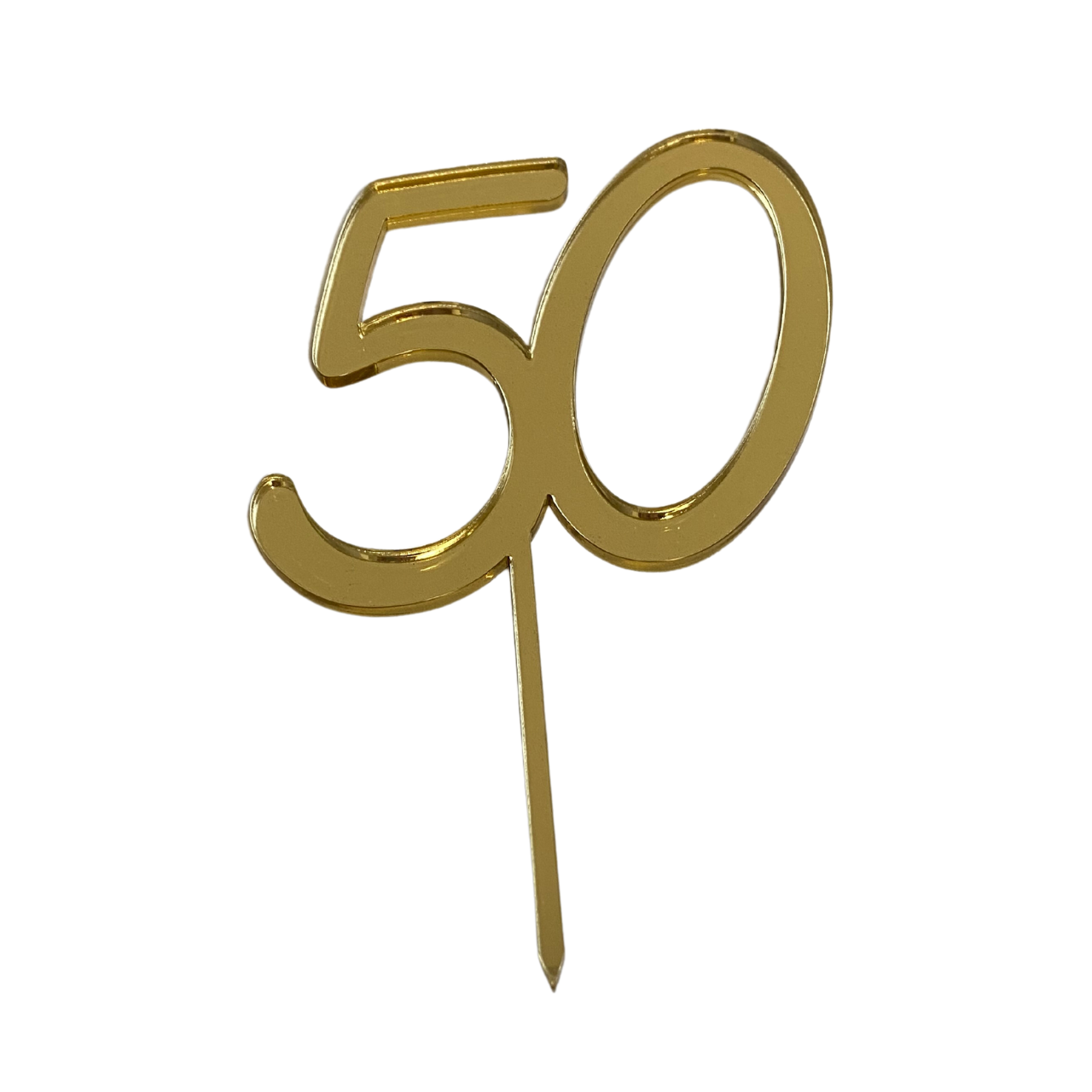Obrázek k výrobku 24695 - Zápich - zlaté číslo 50 (1ks)