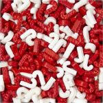 Detail k výrobku Zľava!!Cukrový posyp Lízanky bielo-červené (50 g)spotr. 05/2023