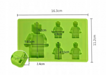 Obrázek k výrobku 20815 -  Forma silikón panáčik Lego ,5 ks