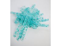 Obrázek k výrobku 25079 - Akrylatové tyčky na nanuk svetlo modrá s trblietkami dĺžka 11,5cm (10ks)