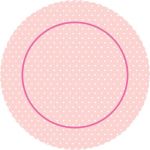 Detail k výrobkuAlvarak tortová podložka Ružová s bodkami 27 cm + 5x krajková biela podložka