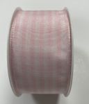 Detail k výrobkuAlvarak Hodvábna stuha ružovo biela kocka  40 mm x 2 m (1 ks)
