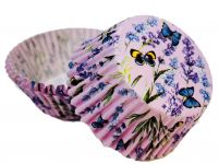 Detail k výrobkuAlvarak košíčky na muffiny Levandule s motýľmi (50 ks)
