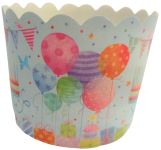 Detail k výrobkuAlvarak pevné košíčky na muffiny z pevného kartónu modré s balónmi  (24 ks)