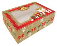 Detail k výrobkuAlvarak Vianočná darčeková skladacia krabička s okienkom (22x15x5 cm)