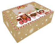 Detail k výrobkuAlvarak Vianočná darčeková skladacia krabička s okienkom (25x15x7 cm)