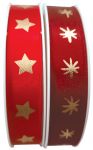 Detail k výrobkuAlvarak Vianočná  stuha červená s hviezdami (4m)