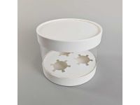 Detail k výrobkuCake star Plastový okrúhly box na cupcakes alebo Bento tortu biely 1 poschodie (na 3ks)

