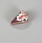 Obrázek k výrobku 26443 - Cake Star Podložka pod minidezerty strieborná tenká list 8,5 x 9,5 cm (1 ks)