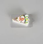 Obrázek k výrobku 26444 - Cake Star Podložka pod minidezerty strieborná tenká obdĺžnik 10 x 6 cm (1 ks)