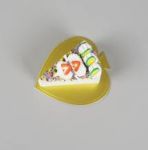 Obrázek k výrobku 26446 - Cake Star Podložka pod minidezerty zlatá tenká list 8,5 x 9,5 cm (1 ks)