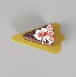 Obrázek k výrobku 26448 - Cake Star Podložka pod minidezerty zlatá tenká trojuholník 11,8 x 7,8 cm (1 ks)