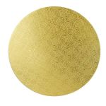 Detail k výrobkuCake Star Podložka pod tortu PEVNÁ zlatá vzor Jinju kruh 25 cm 10" (1 ks)
