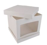 Obrázek k výrobku 25945 - Cake star tortová krabica biela s okienkom (33 x 33 x 30 cm)