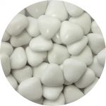 Detail k výrobkuDekoratívne Čokoládové srdiečka biele (50 g)