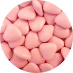 Detail k výrobkuDekoratívne Čokoládové srdiečka ružové (50 g)