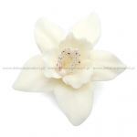 Detail k výrobkuCukrová dekorácia Orchidea veľká biela (10 ks)