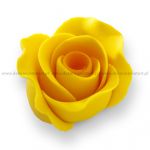 Detail k výrobkuCukrová dekorácia Ruža veľká žltá (12ks) 