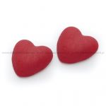 Detail k výrobkuDekoratívne Malé vypuklé srdcia červené (100 ks)