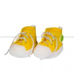 Detail k výrobkuCukrová dekorácia Športové topánky žlté (1 pár) Nejedlá