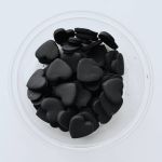 Obrázek k výrobku 26973 - Cukrové srdiečka veľké čierne (50 ks)