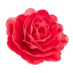 Detail k výrobkuDekorácia - Oblátková červená ruža 12,5cm (1ks)