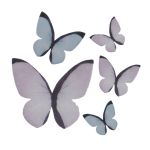 Detail k výrobkuDekorácia papierový motýľ pastelový (3ks)