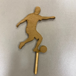 Detail k výrobkuDrevený zápich Futbalista zlatý (1ks)