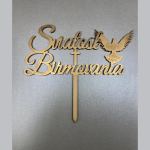 Detail k výrobkuDrevený zápich Sviatosť Birmovania holub s kríž-zlatý (1ks)