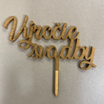 Detail k výrobkuDrevený zápich Výročie svadby zlatý (1ks)