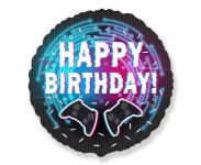 Obrázek k výrobku 23460 - Fóliový balónik 18\" FX - Všetko najlepšie k narodeninám - Ovládač (1ks)