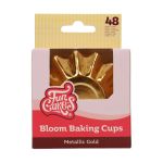 Obrázek k výrobku 26885 - FunCakes Bloom košíčky na pečenie - metalicky zlaté(48 ks)