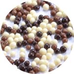 Obrázek k výrobku 25314 - Idea Choc Cereálne guličky v bielej, mliečnej a horkej čokoláde 5 mm (450 g)