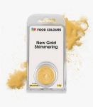 Obrázek k výrobku 26847 - Jedlá prachová perleťová farba Food Colours New Gold Shimmering (2,5 g) Zlatá