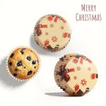 Detail k výrobkuKošíčky na muffiny béžovej s vianočnými motívmi (75 ks)