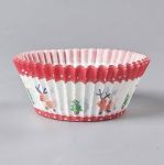 Obrázek k výrobku 27311 - Košíčky na muffiny s vianočným motívom Santa a stromčeky (100 ks)