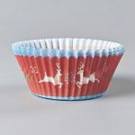 Detail k výrobkuKošíčky na muffiny s vianočným motívom Sobíci a vločky (100 ks)