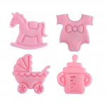 Detail k výrobkuLiana Sada ružová Koník,kočík,body,fľaša